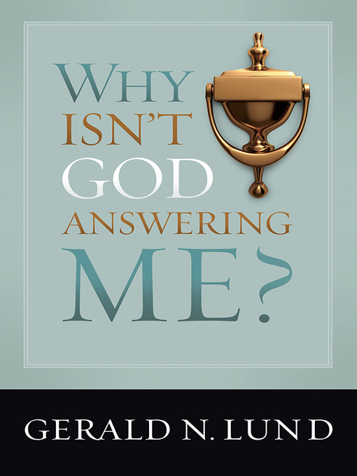 Cover image for Why Isn't God Answering Me?